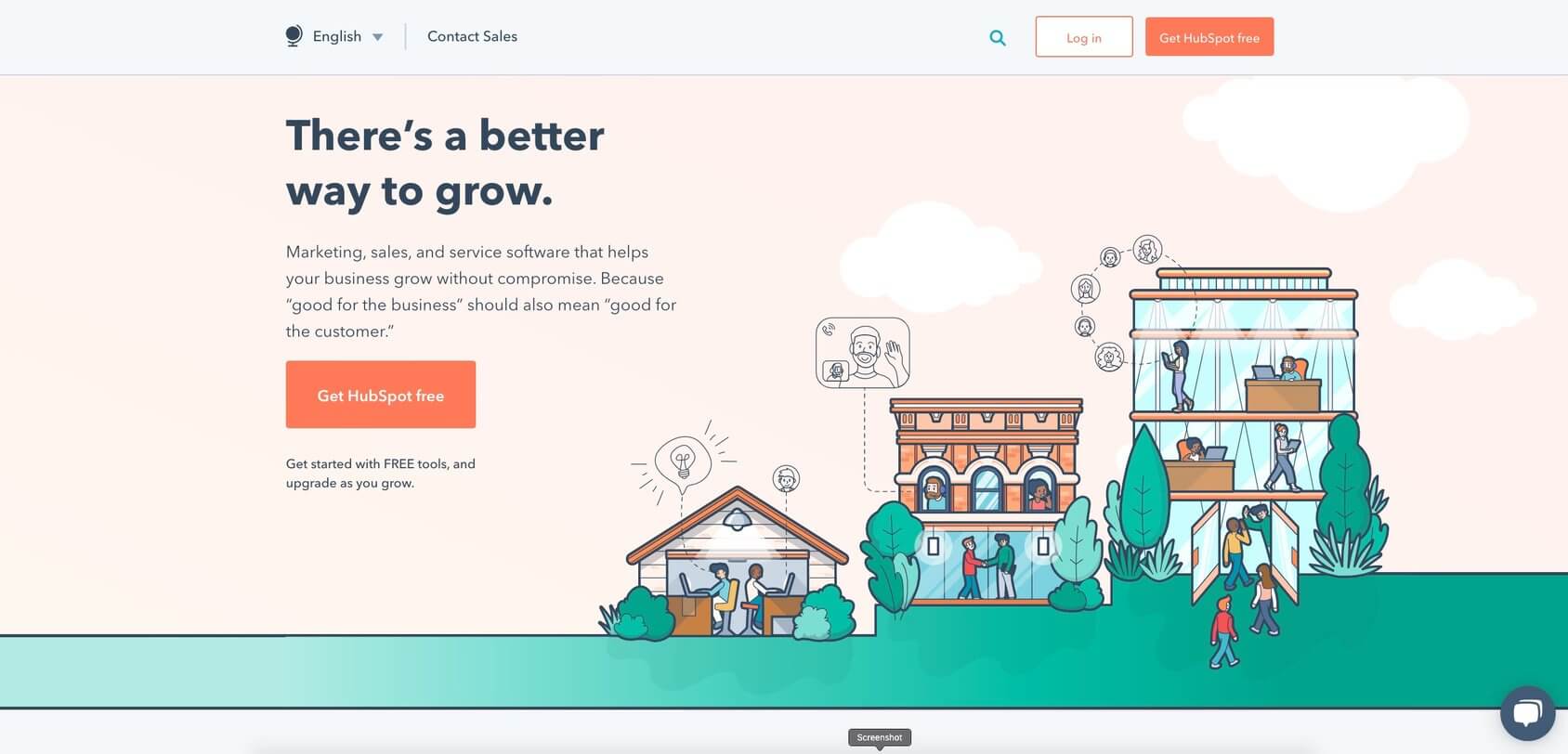 Домашняя страница Hubspot