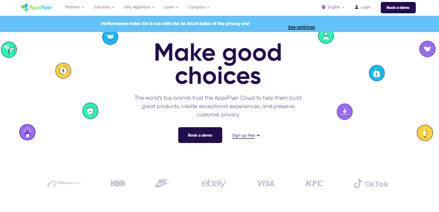 сайт AppsFlyer