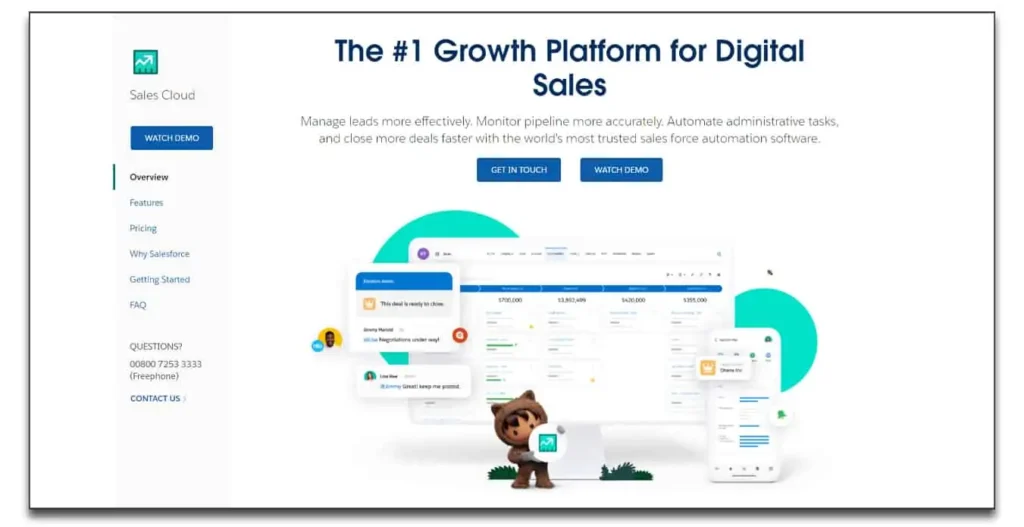 salesforce sales management software