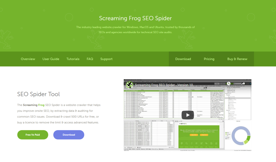 seo intelligence screaming frog