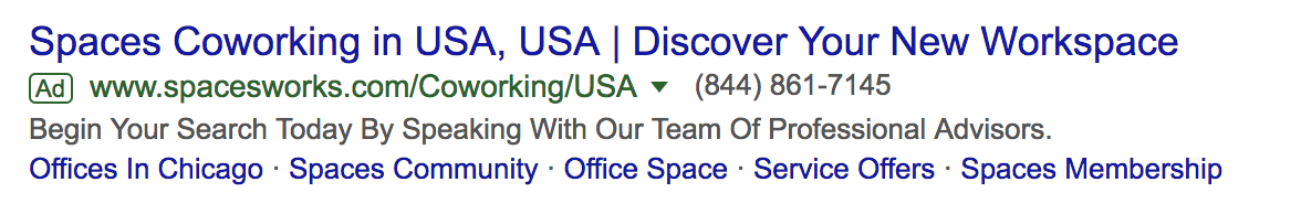 расширения вызовов Google Ads
