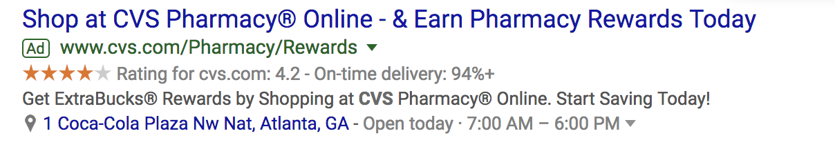 Google ads location extensions