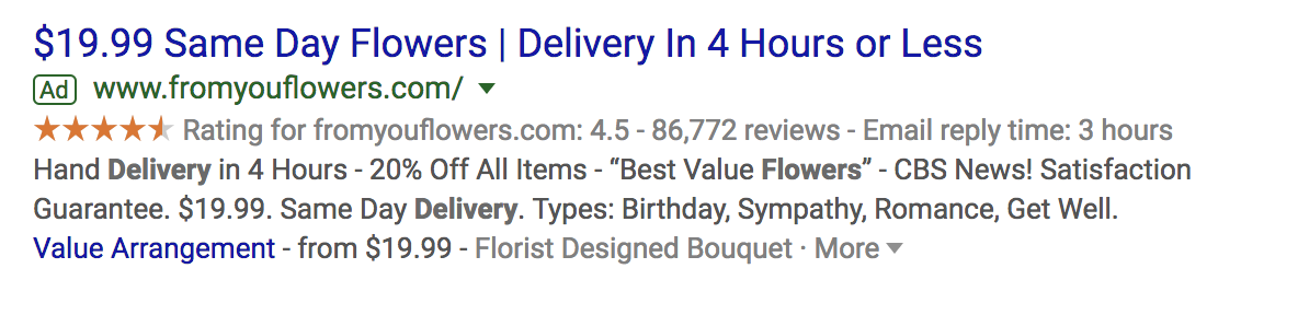 google ads предлагает расширения