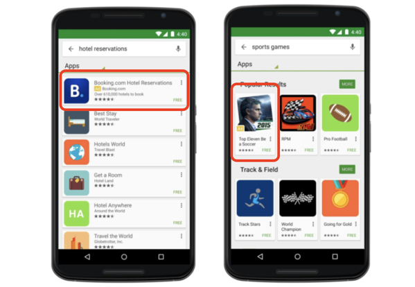 типы рекламных кампаний приложений Google ads