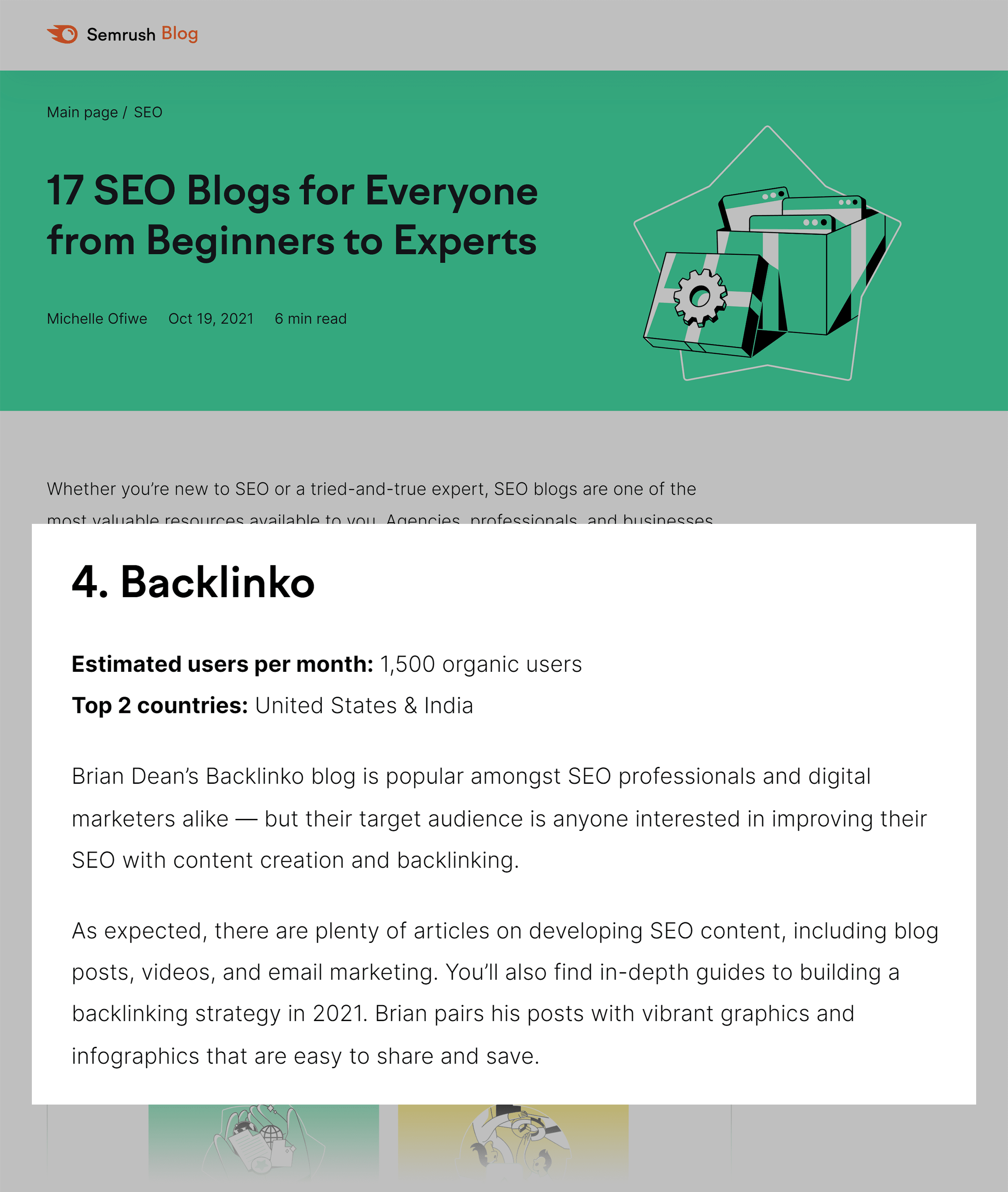Semrush – SEO blogs