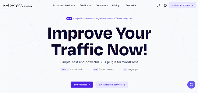 SEOPress Homepage