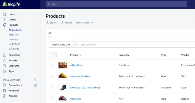 Inventory management Shopify vs WIX