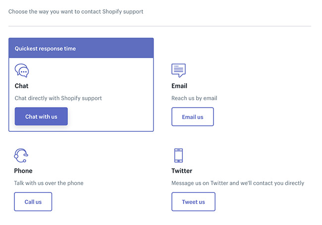 shopify support