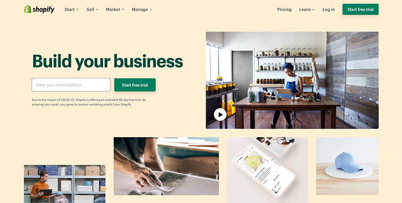 shopify ecommerce website builder