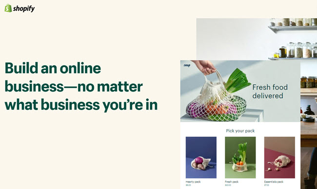 shopify - best platform to sell online
