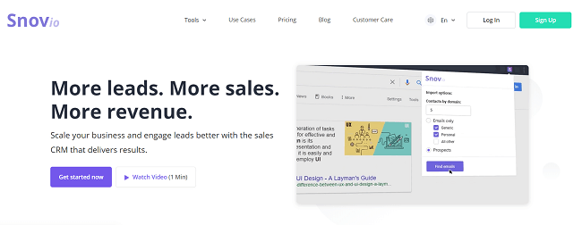 Snov.io Homepage