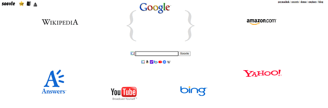 Soovle Homepage