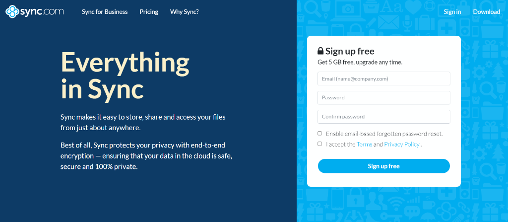 Sync.com collaborative cloud storage business