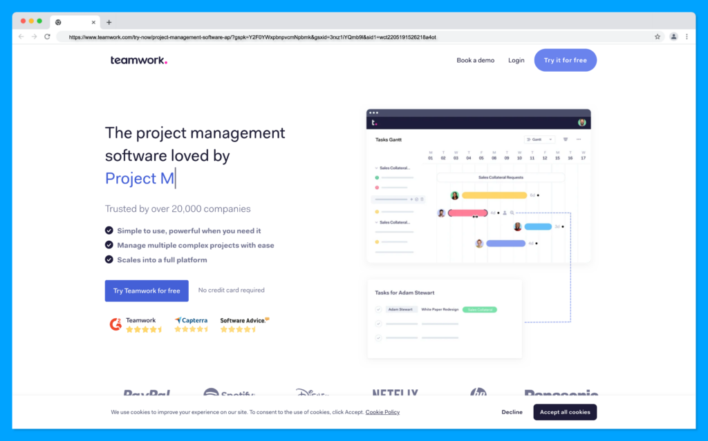 teamwork - best project management software