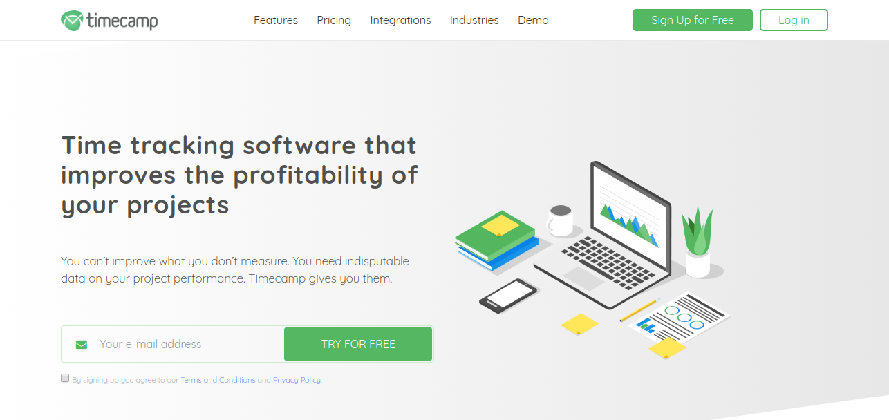Time management Software - timecamp