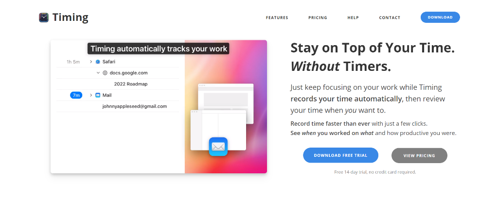 Timing is considered one of the best time management apps