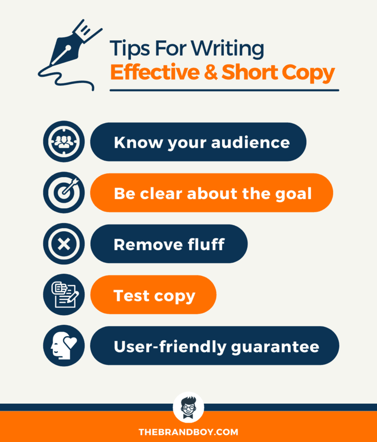 tips writing effective short copy