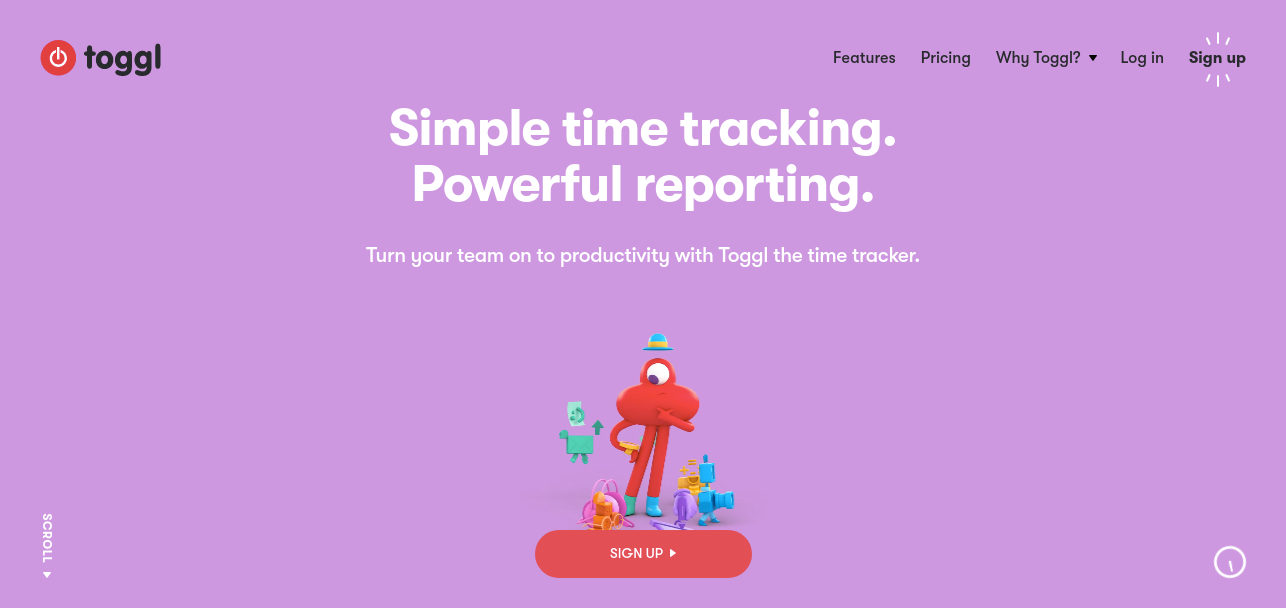 Toggl as time tracking tool