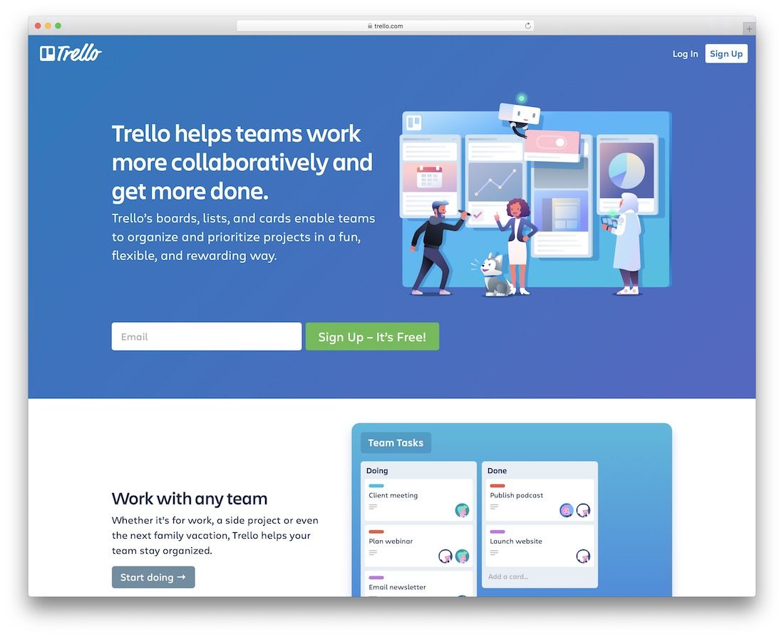 trello free productivity tool