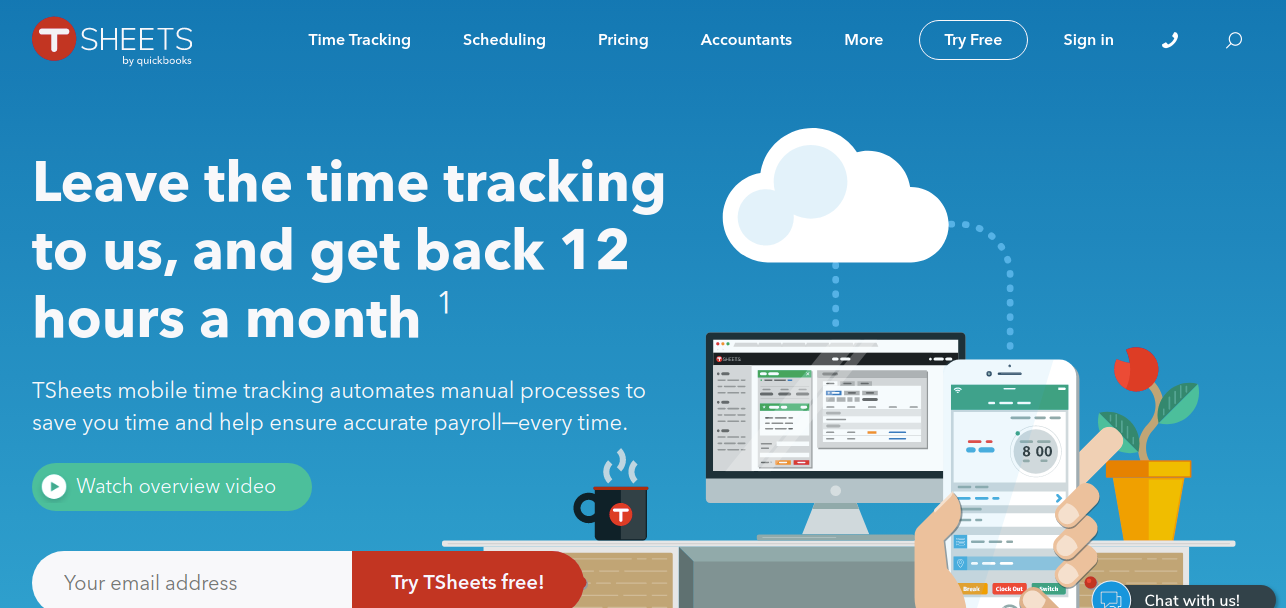 TSheets as time management tool