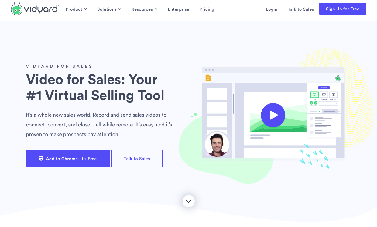 Best sales prospecting tools, Vidyard