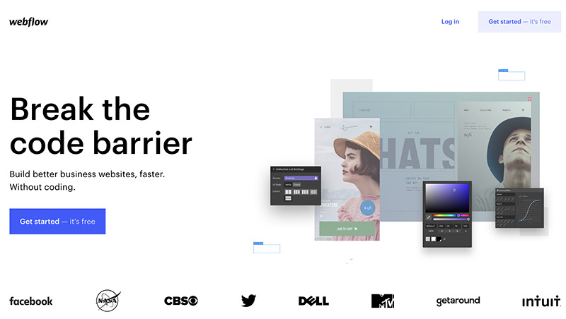 best mobile website builder - webflow