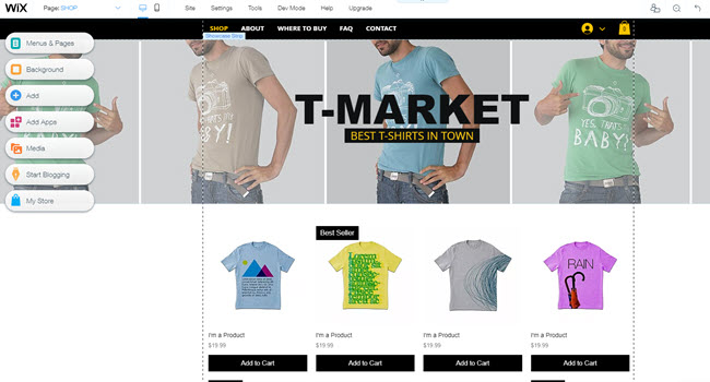 wix builder - best platform to sell online