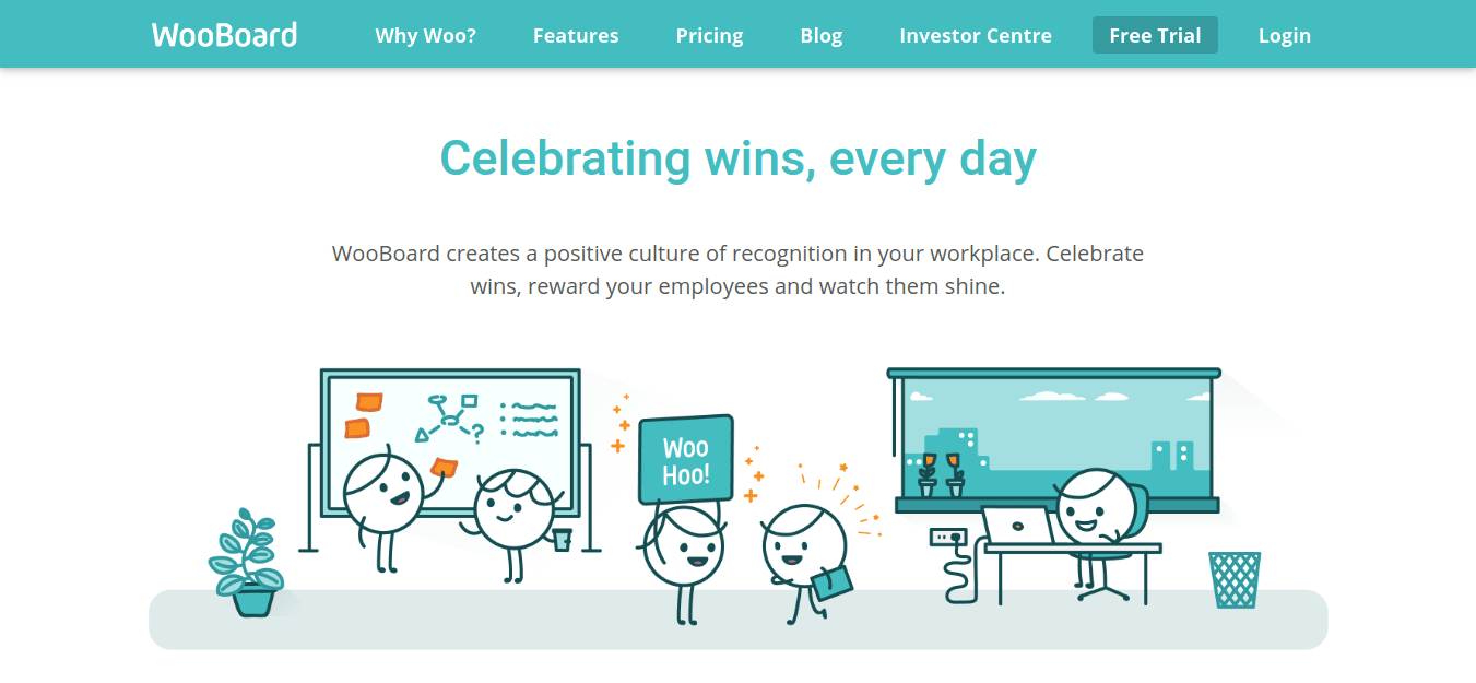 wooboard as marketing tool for Employee Recognition