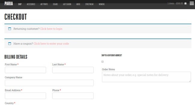 Free WordPress Ecommerce Plug-ins - woocommerce-checkout