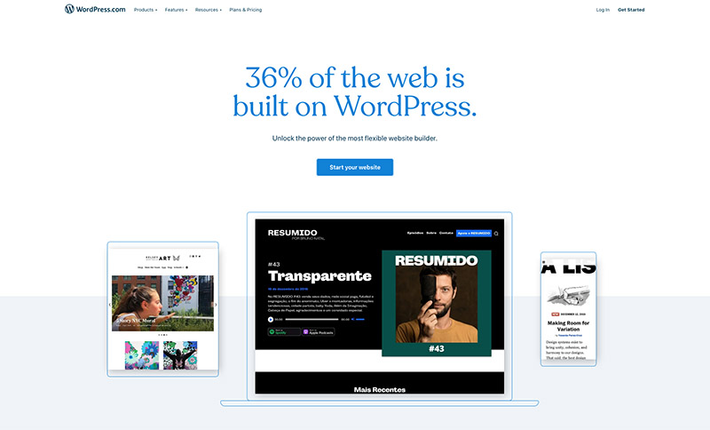 wordpress.com website builder