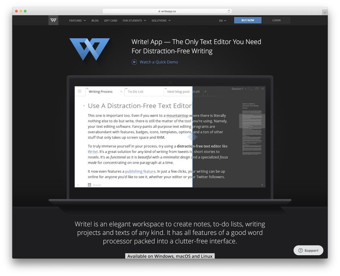 write free productivity tool
