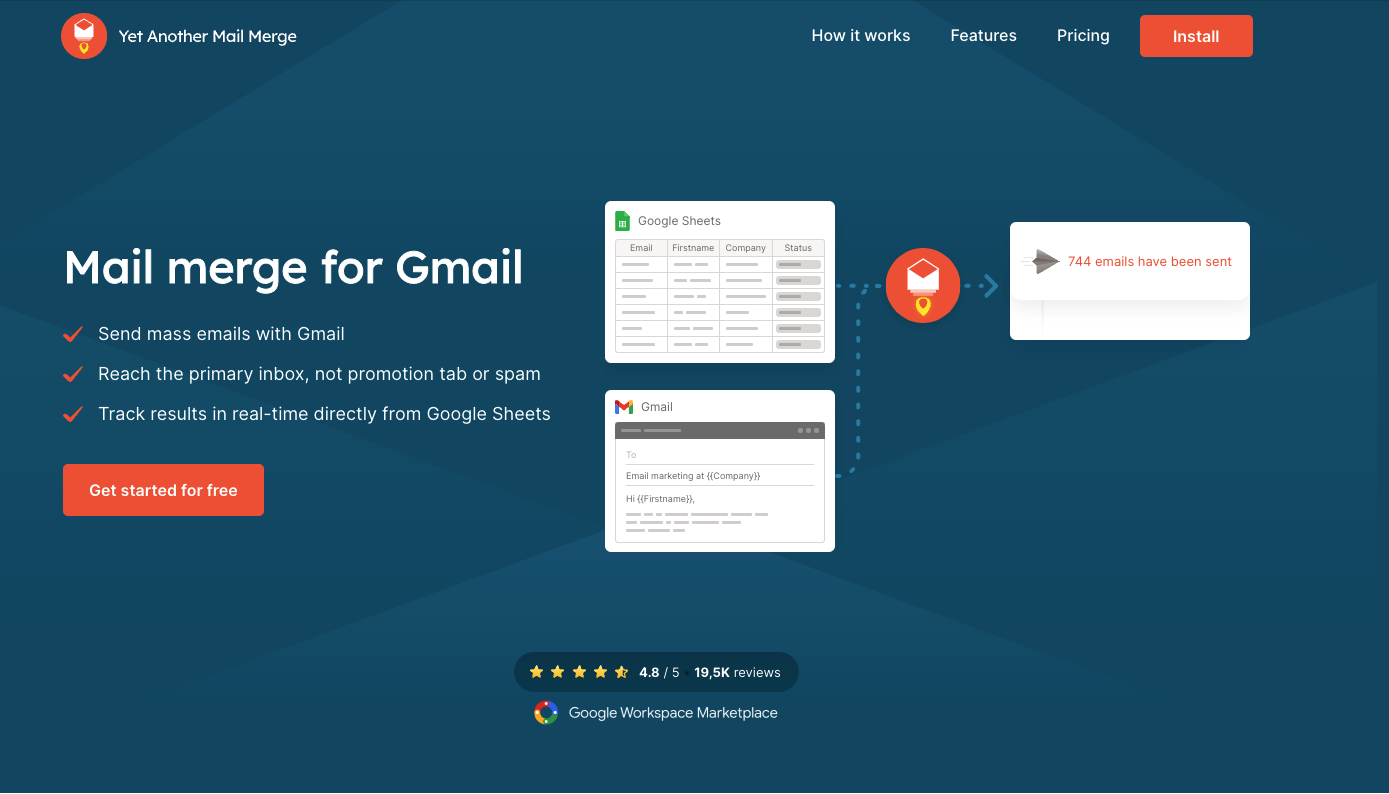 Yet Another Mail Merge software