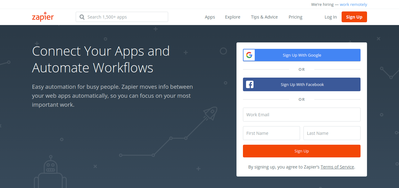 Zapier as time management software